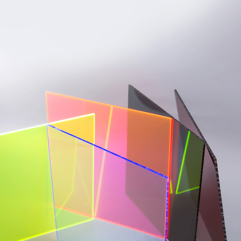 Tấm acrylic đầy màu sắc mờ