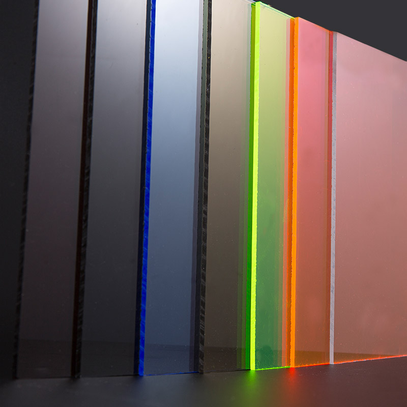 Tấm acrylic đầy màu sắc mờ